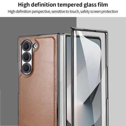 For Samsung Galaxy Z Fold6 VIETAO Integrated MagSafe PU Phone Case(Black) by VIETAO