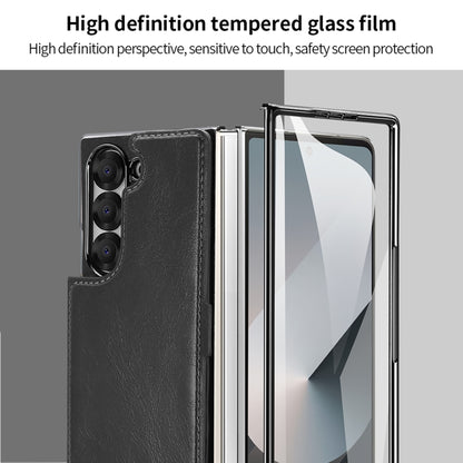 For Samsung Galaxy Z Fold6 VIETAO Integrated RFID MagSafe Detachable PU Phone Case(Black) by VIETAO