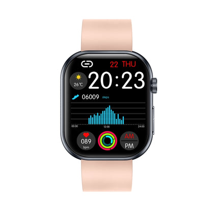 ET587 1.95 inch AMOLED Screen Smart Watch, ECG Electrocardiogram/Blood Sugar Monitoring(Pink) by bashfashion