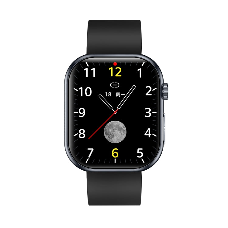 ET587 1.95 inch AMOLED Screen Smart Watch, ECG Electrocardiogram/Blood Sugar Monitoring(Black) by bashfashion