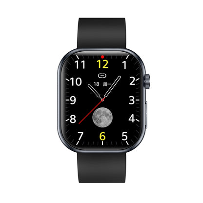 ET587 1.95 inch AMOLED Screen Smart Watch, ECG Electrocardiogram/Blood Sugar Monitoring(Black) by bashfashion