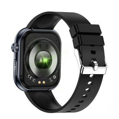 ET587 1.95 inch AMOLED Screen Smart Watch, ECG Electrocardiogram/Blood Sugar Monitoring(Black) by bashfashion