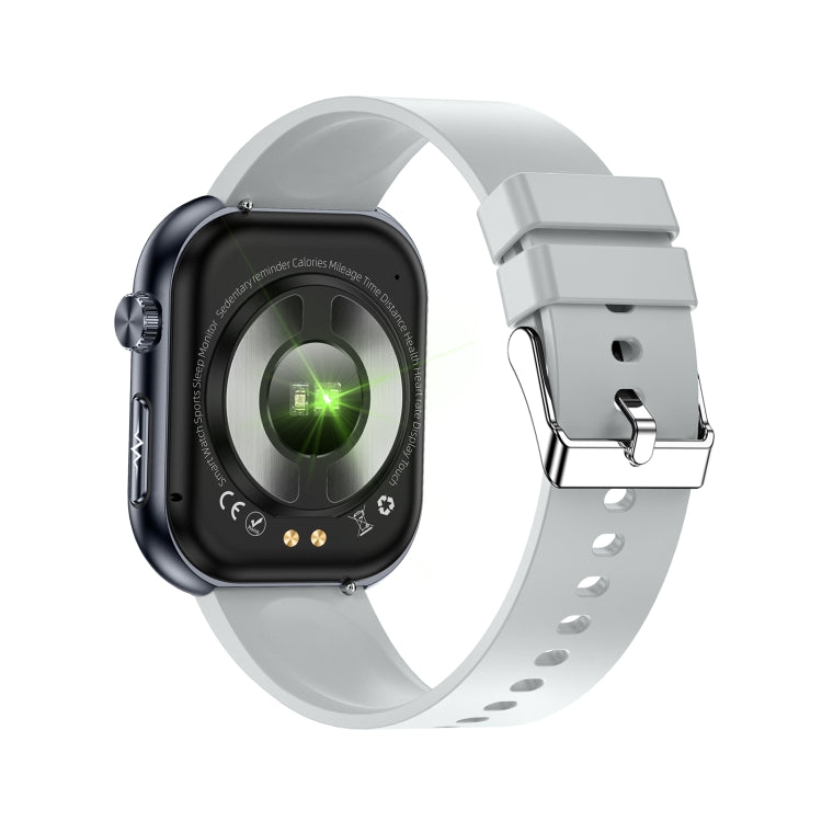 ET587 1.95 inch AMOLED Screen Smart Watch, ECG Electrocardiogram/Blood Sugar Monitoring(Grey) by bashfashion