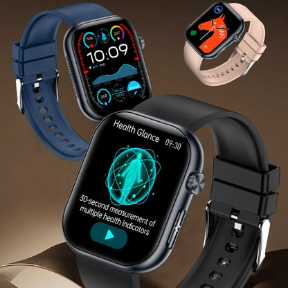 ET587 1.95 inch AMOLED Screen Smart Watch, ECG Electrocardiogram/Blood Sugar Monitoring(Black) by bashfashion