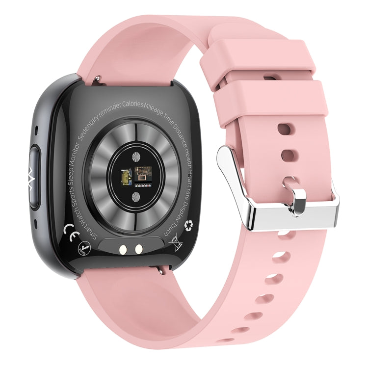 ET593 1.75 inch IPS Square Screen Smart Watch, ECG Electrocardiogram / Blood Sugar Monitoring(Pink) by bashfashion