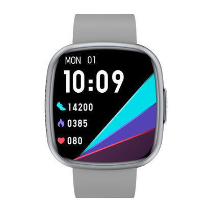 ET593 1.75 inch IPS Square Screen Smart Watch, ECG Electrocardiogram / Blood Sugar Monitoring(Grey) by bashfashion
