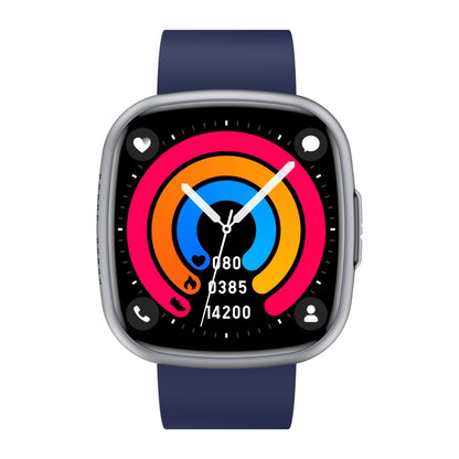 ET593 1.75 inch IPS Square Screen Smart Watch, ECG Electrocardiogram / Blood Sugar Monitoring(Blue) by bashfashion