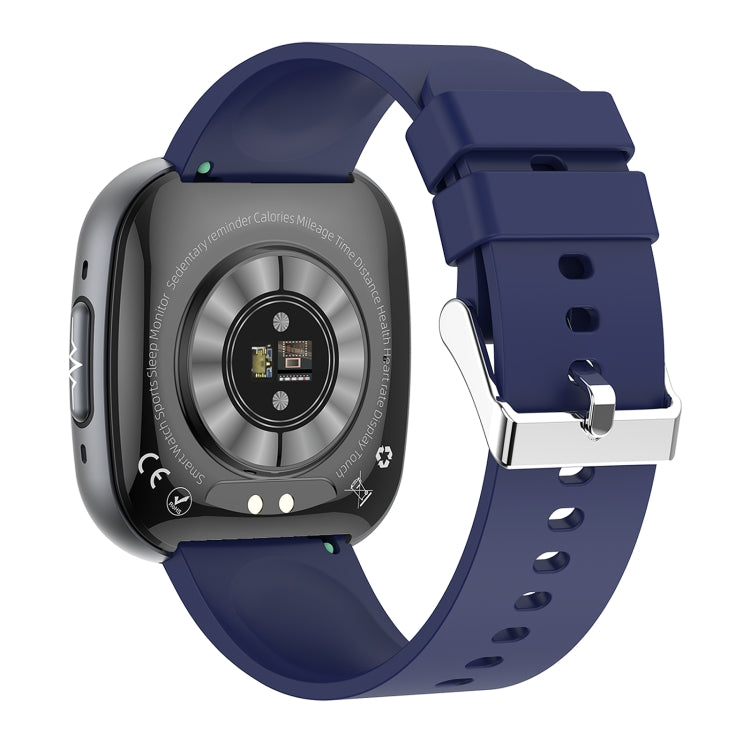 ET593 1.75 inch IPS Square Screen Smart Watch, ECG Electrocardiogram / Blood Sugar Monitoring(Blue) by bashfashion