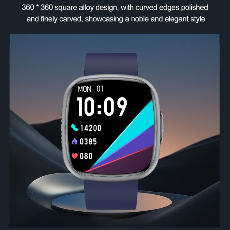 ET593 1.75 inch IPS Square Screen Smart Watch, ECG Electrocardiogram / Blood Sugar Monitoring(Pink) by bashfashion