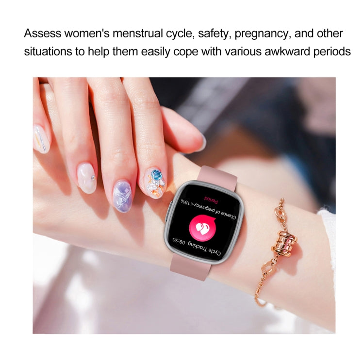 ET593 1.75 inch IPS Square Screen Smart Watch, ECG Electrocardiogram / Blood Sugar Monitoring(Red) by bashfashion