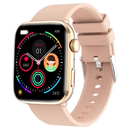 T92 1.81 inch IPS Square Screen Smart Watch, Heart Rate / Blood Oxygen / Blood Pressure(Pink) by bashfashion