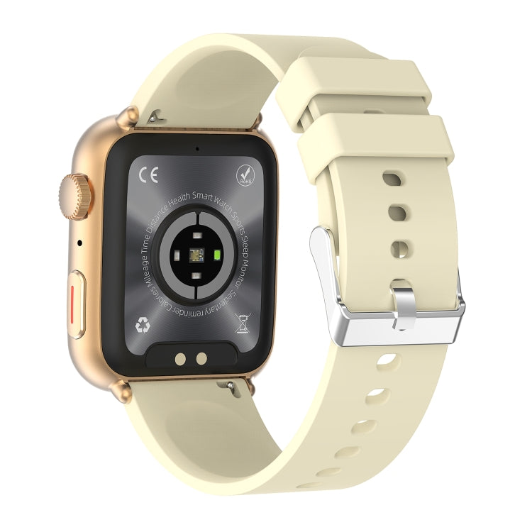 T92 1.81 inch IPS Square Screen Smart Watch, Heart Rate / Blood Oxygen / Blood Pressure(Yellow) by bashfashion