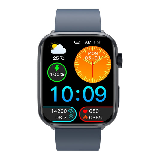 T92 1.81 inch IPS Square Screen Smart Watch, Heart Rate / Blood Oxygen / Blood Pressure(Blue) by bashfashion