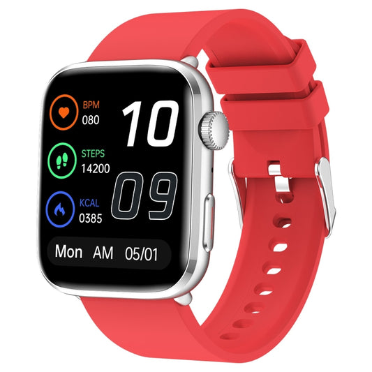 T92 1.81 inch IPS Square Screen Smart Watch, Heart Rate / Blood Oxygen / Blood Pressure(Red) by bashfashion