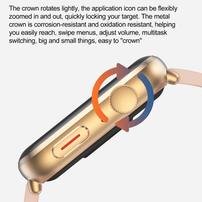 T92 1.81 inch IPS Square Screen Smart Watch, Heart Rate / Blood Oxygen / Blood Pressure(Pink) by bashfashion