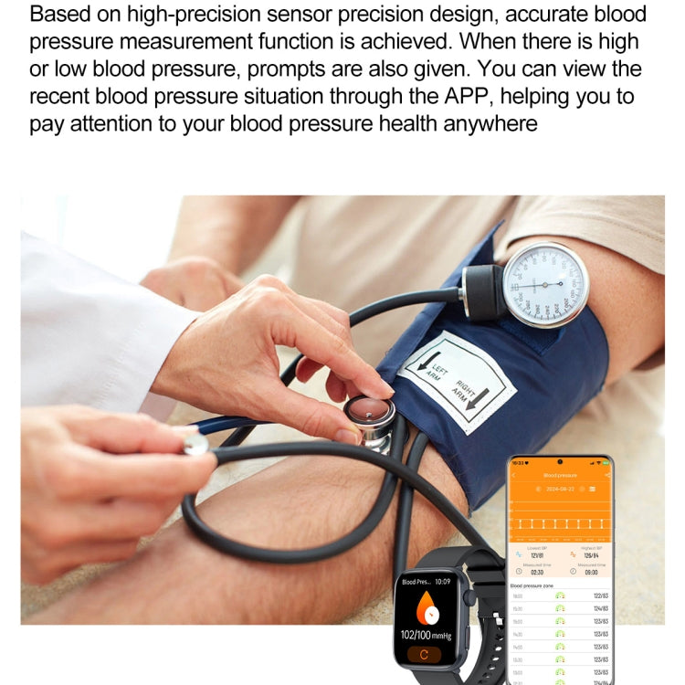 T92 1.81 inch IPS Square Screen Smart Watch, Heart Rate / Blood Oxygen / Blood Pressure(Grey) by bashfashion