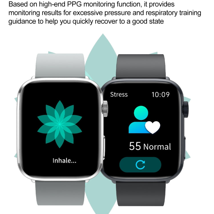 T92 1.81 inch IPS Square Screen Smart Watch, Heart Rate / Blood Oxygen / Blood Pressure(Blue) by bashfashion