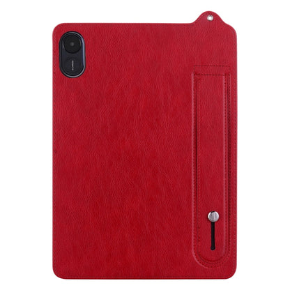 For Honor Pad X8a 11 2024 TPU Leather Back Tablet Case with Wristband(Red) by bashfashion