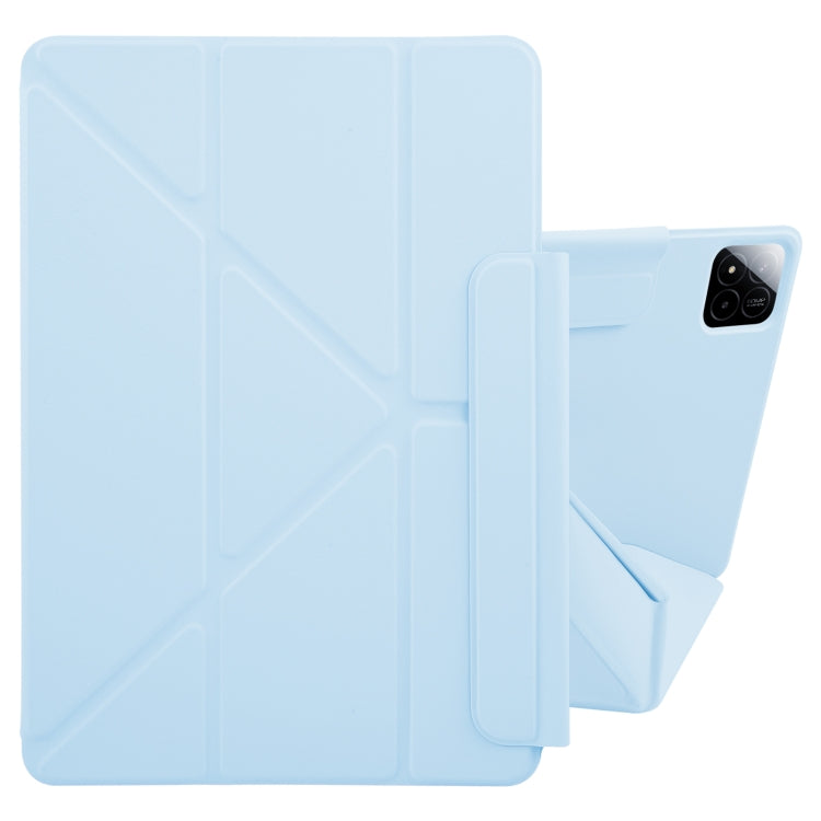 For Xiaomi Pad 7 / 7 Pro Fixed Buckle Magnetic Deformation Leather Tablet Case(Ice Blue) by bashfashion
