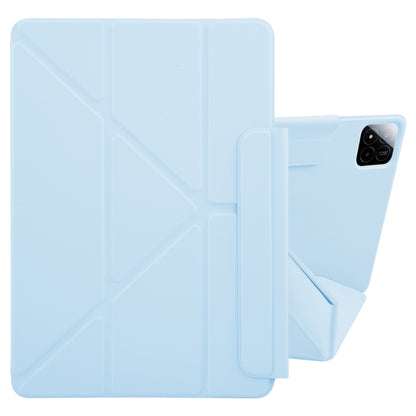 For Xiaomi Pad 7 / 7 Pro Fixed Buckle Magnetic Deformation Leather Tablet Case(Ice Blue) by bashfashion