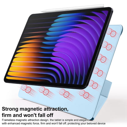 For Xiaomi Pad 7 / 7 Pro Fixed Buckle Magnetic Deformation Leather Tablet Case(Ice Blue) by bashfashion