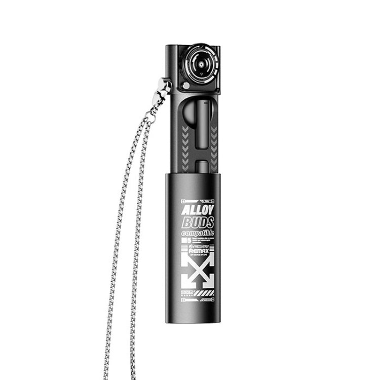REMAX AlloyBuds M5 Metal CD Level Stereo Wireless Bluetooth Earphone(Black) by REMAX