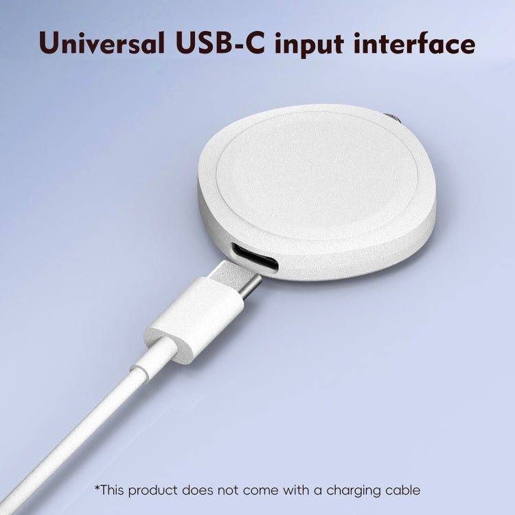 4 in 1 Portable Smart Watch Magnetic Wireless Charger(White) by bashfashion