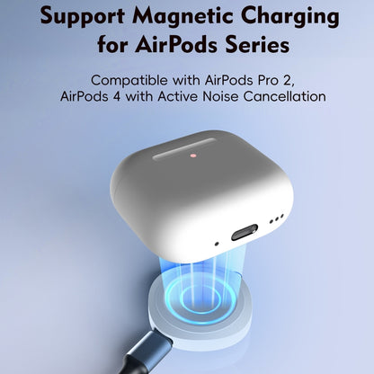 4 in 1 Portable Smart Watch Magnetic Wireless Charger(White) by bashfashion