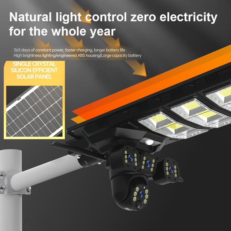 XA Series Solar 4G Version Monitoring Street Light Outdoor HD Camera, Memory:No SD Card by bashfashion