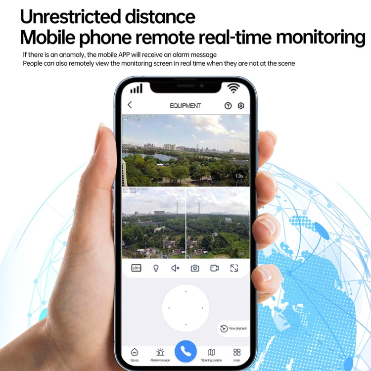 XA Series Solar 4G Version Monitoring Street Light Outdoor HD Camera, Memory:No SD Card by bashfashion