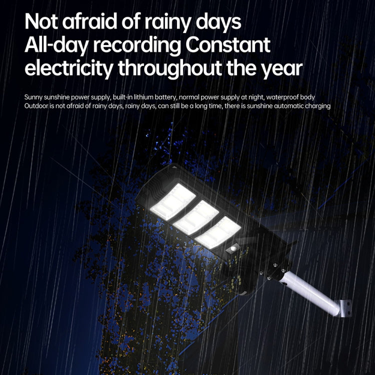 XA Series Solar 4G Version Monitoring Street Light Outdoor HD Camera, Memory:128GB SD Card by bashfashion