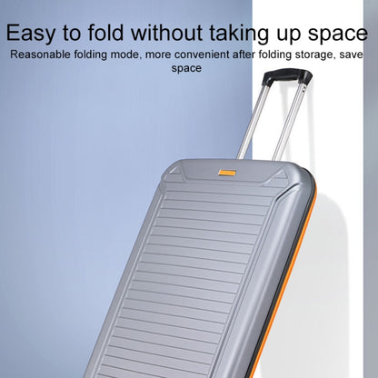 20 inch Foldable Portable Trolley Luggage Suitcase(Blue) by bashfashion