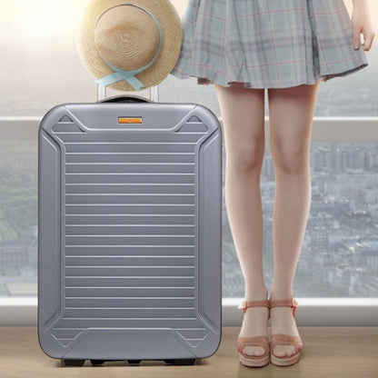 20 inch Foldable Portable Trolley Luggage Suitcase(Blue) by bashfashion