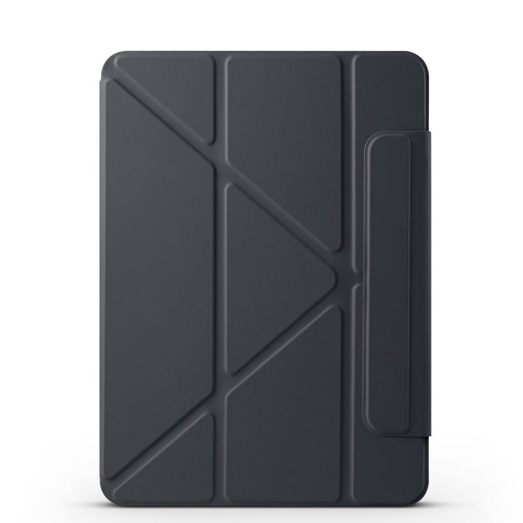 For iPad Pro 11 2025 / 2024 Fixed Buckle Magnetic Deformation Leather Tablet Case(Black) by bashfashion