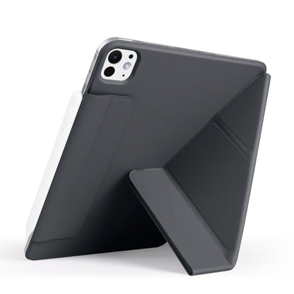 For iPad Pro 11 2025 / 2024 Fixed Buckle Magnetic Deformation Leather Tablet Case(Black) by bashfashion