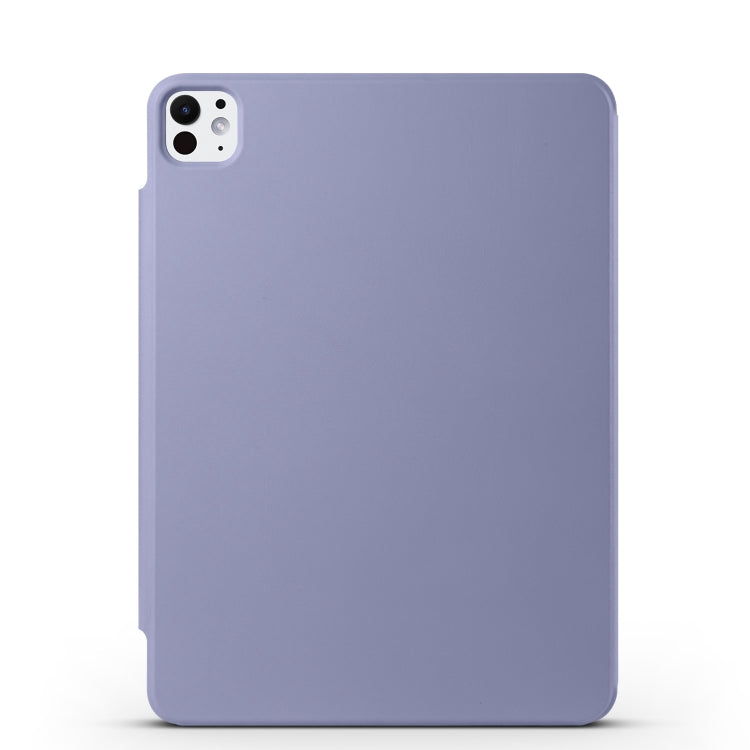 For iPad Pro 11 2025 / 2024 Fixed Buckle Magnetic Deformation Leather Tablet Case(Lavender Purple) by bashfashion