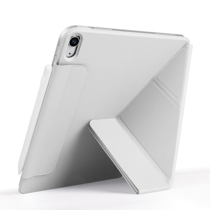 For iPad Air 13 2025 / 2024 Fixed Buckle Magnetic Deformation Leather Tablet Case(Grey) by bashfashion