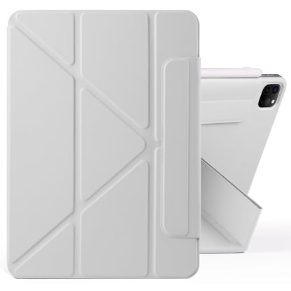 For iPad Pro 11 2022 / 2021 / 2020 Fixed Buckle Magnetic Deformation Leather Tablet Case(Grey) by bashfashion