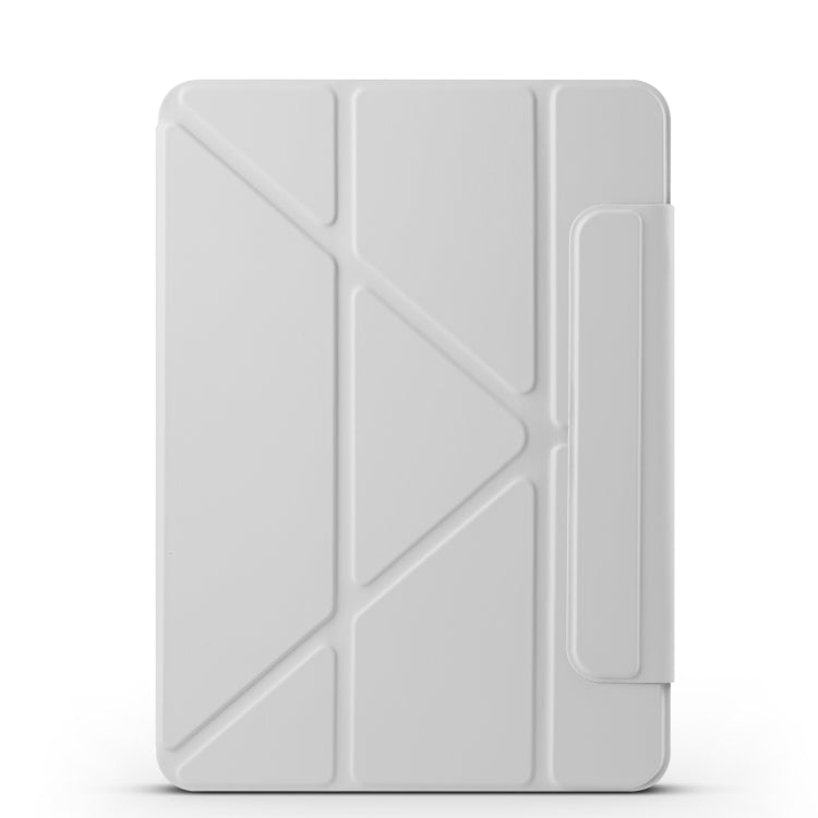 For iPad Pro 11 2022 / 2021 / 2020 Fixed Buckle Magnetic Deformation Leather Tablet Case(Grey) by bashfashion