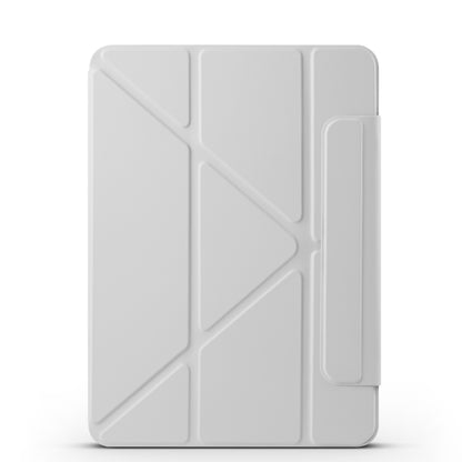 For iPad Pro 11 2022 / 2021 / 2020 Fixed Buckle Magnetic Deformation Leather Tablet Case(Grey) by bashfashion