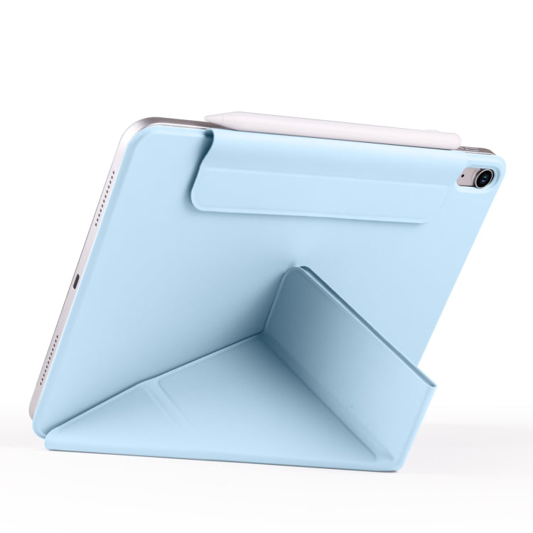For iPad 2025 / 2022 Fixed Buckle Magnetic Deformation Leather Tablet Case(Ice Blue) by bashfashion