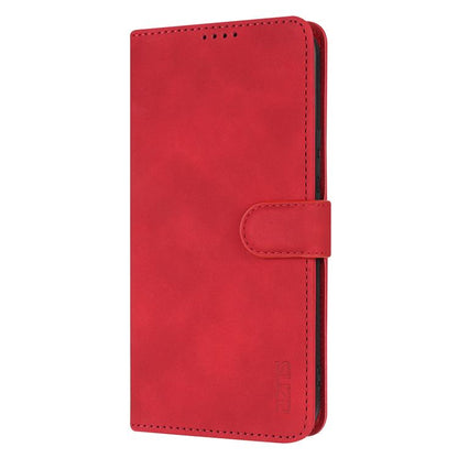 For Samsung Galaxy A26 5G AZNS Skin Feel Calf Texture Flip Leather Phone Case(Red) by AZNS