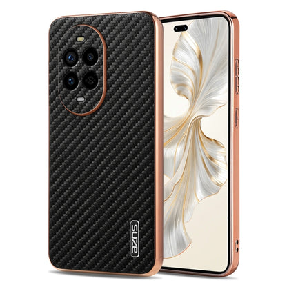 For Huawei nova 13 Pro AZNS Electroplated Edge Carbon Fiber Texture Phone Case(Black) by AZNS