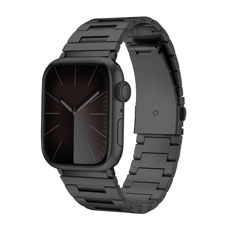 For Apple Watch 46mm / 49mm / 45mm / 44mm Titanium Alloy Watch Band(Black) by bashfashion