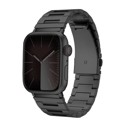 For Apple Watch 46mm / 49mm / 45mm / 44mm Titanium Alloy Watch Band(Black) by bashfashion