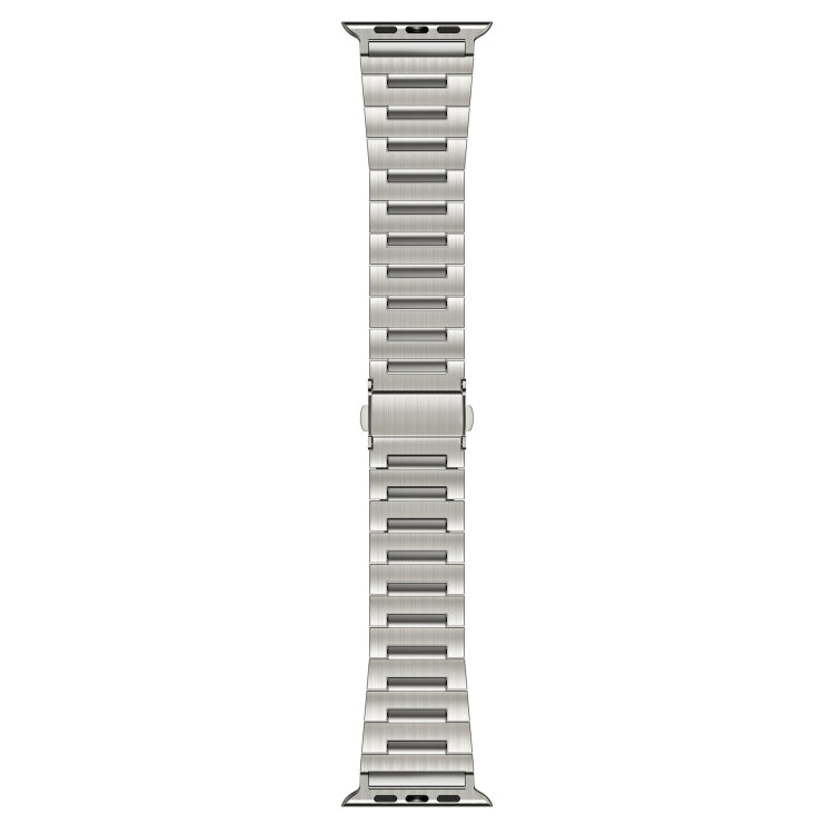 For Apple Watch 46mm / 49mm / 45mm / 44mm Titanium Alloy Watch Band(Black) by bashfashion