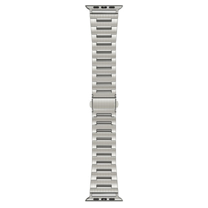 For Apple Watch 46mm / 49mm / 45mm / 44mm Titanium Alloy Watch Band(Black) by bashfashion