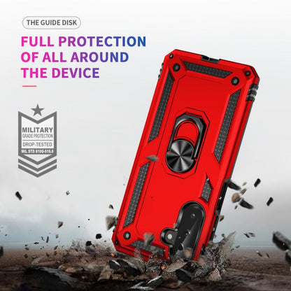 For Samsung Galaxy A26 5G / A17 5G Shockproof TPU + PC Phone Case with Holder(Red) by bashfashion