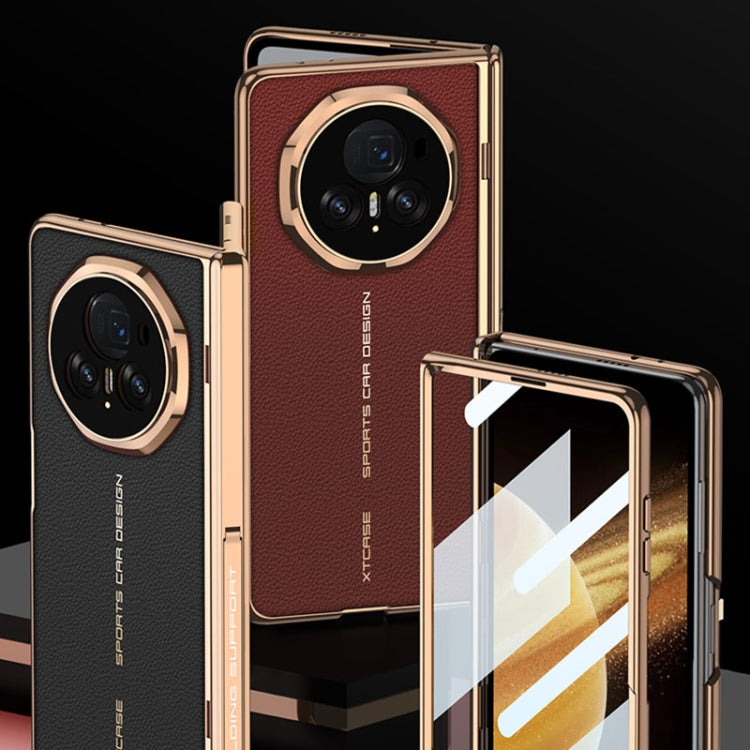 For Honor Magic V3 GKK Integrated Magnetic Fold Hinge Leather Shockproof Phone Case(Red) by GKK