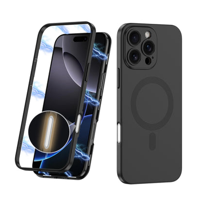 For iPhone 16 Pro GKK MagSafe Full Coverage Phone Case(Black) by GKK